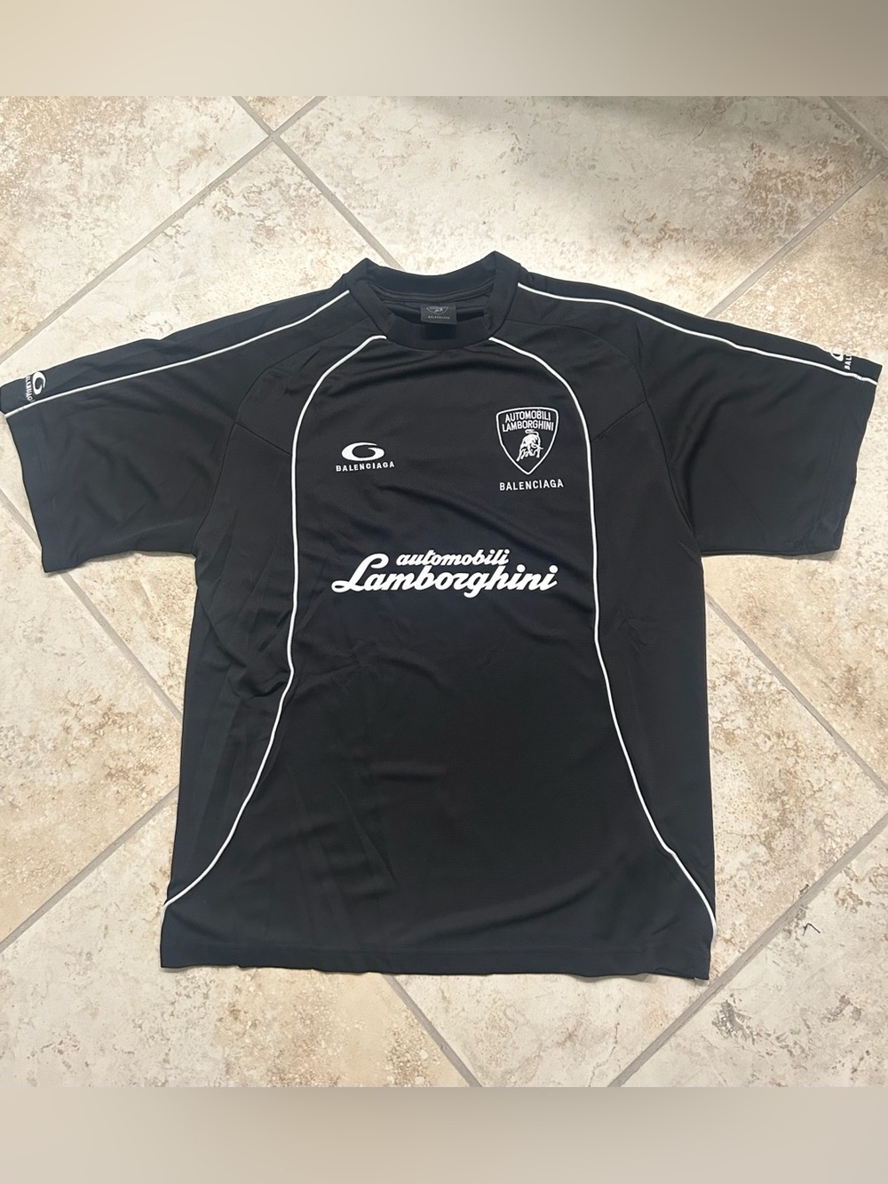 Balenciaga Oversized Lamborghini Jersey Black Size M